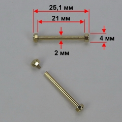 Крепление для ремешка Michael Kors 21 мм, ø2 мм (Gold)