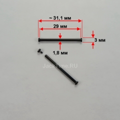 Крепление для ремешка: 29 мм, ø1,8 мм, Black | Diesel